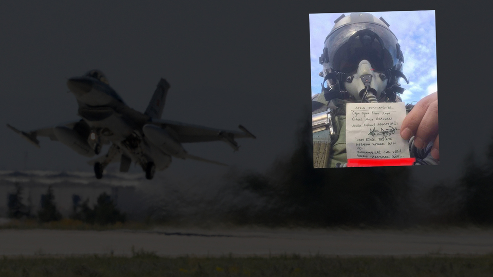 F-16 pilotundan Afrin şehitleri için duygulandıran not!