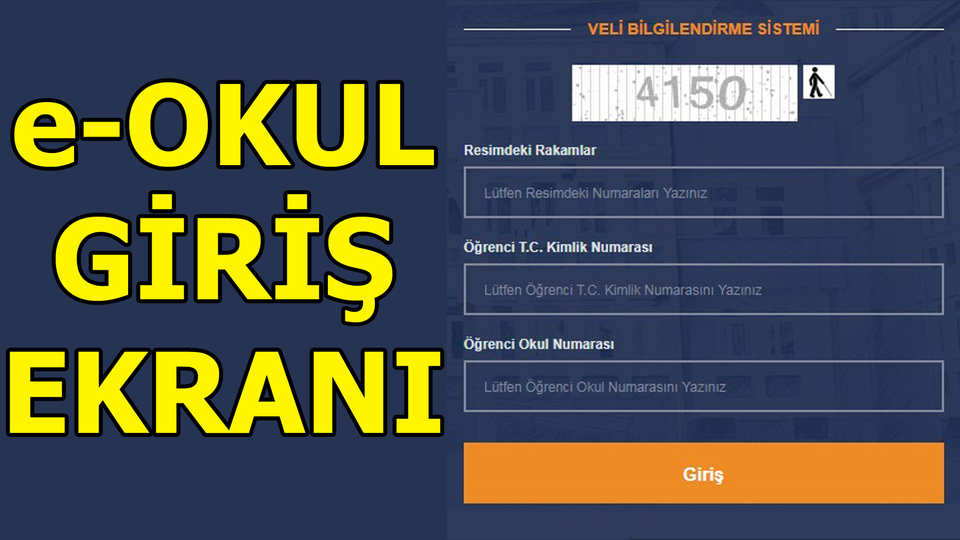 İşte e-Okul giriş ekranı!