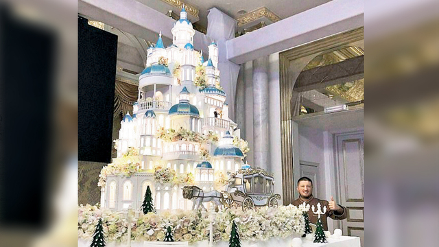 Rus oligark 4 metrelik pasta yaptırdı