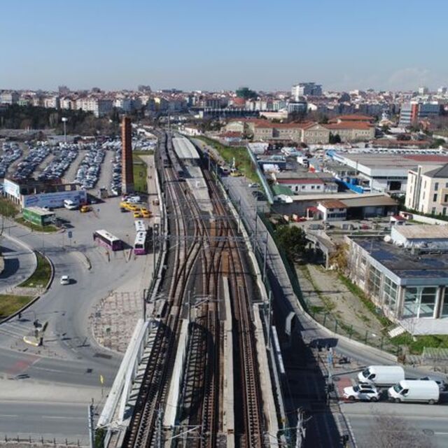 Havadan görüntülendi! Gebze-Halkalı arası 105 dakikaya inecek