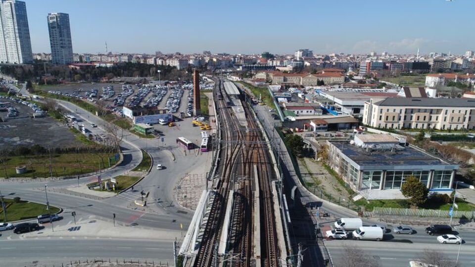 Havadan görüntülendi! Gebze-Halkalı arası 105 dakikaya inecek