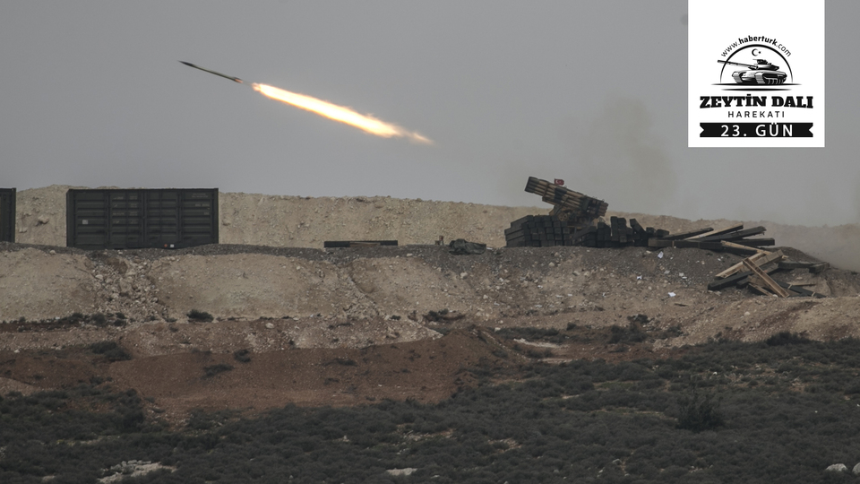 Terör mevzileri ateş altına alındı