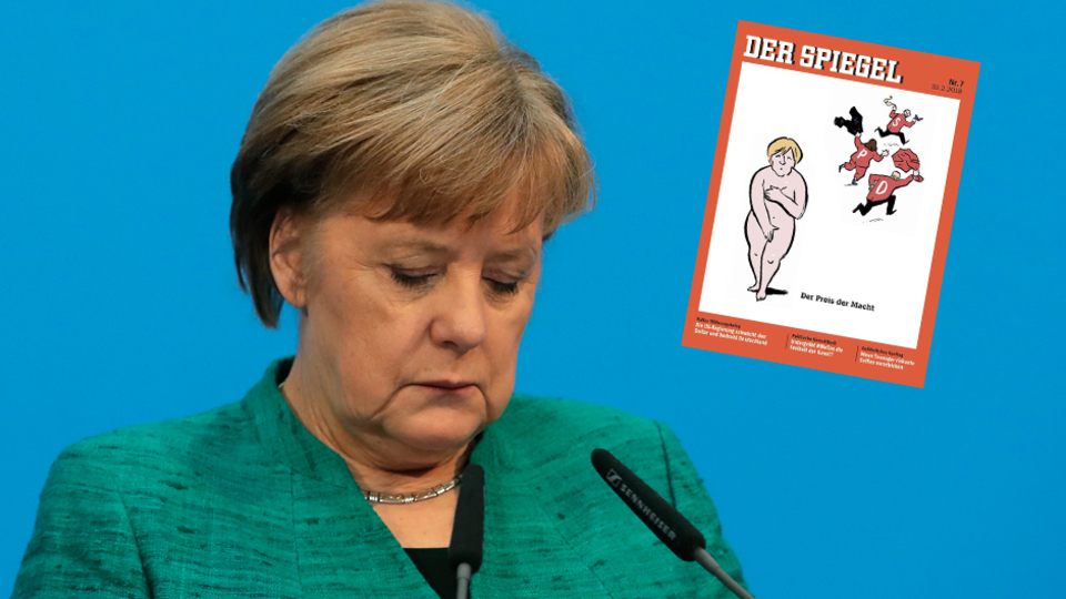 Der Spiegel: Merkel çıplak!