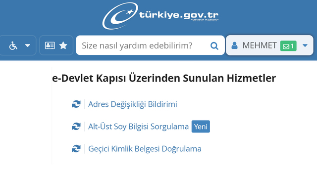 e-Devlet soyağacı bekleyenler için yeni gelişme!