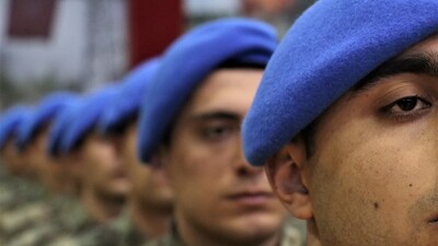 Asteğmenler 'Mavi Bere' taktı!