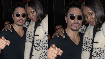 Ünlü modelden Nusret ziyareti