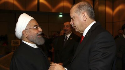 Cumhurbaşkanı Erdoğan Ruhani ile görüştü