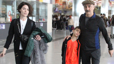 Ailece Londra'ya uçtular