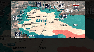 Özel timler Afrin'e girdi