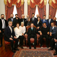 Cumhurbaşkanı Erdoğan sanatçıları kabul etti