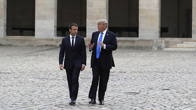 Macron'dan ABD'ye ilk 'resmi devlet ziyareti'