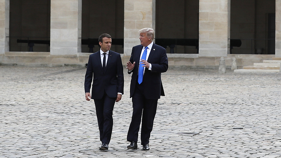 Macron'dan ABD'ye ilk 'resmi devlet ziyareti'