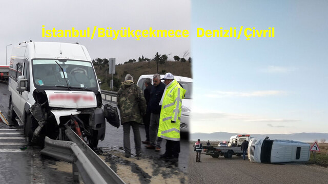 İki ayrı şehir iki öğrenci servisi kazası