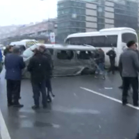 Bağcılar'da zincirleme kaza! Yaralılar var