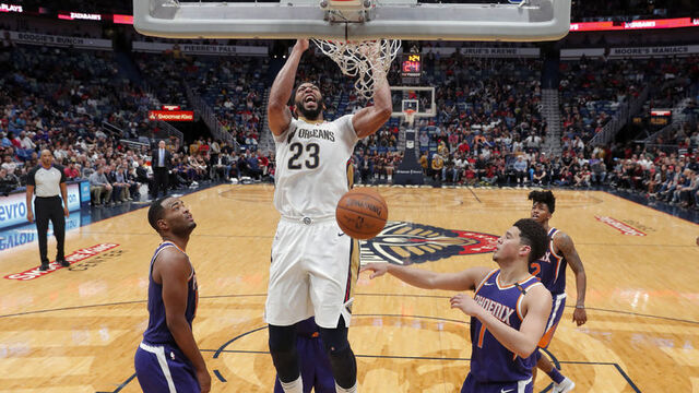 Anthony Davis'ten Suns potasına 53 sayı