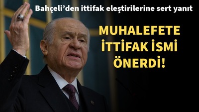 Devlet Bahçeli'den seçim ittifakı eleştirilerine sert yanıt