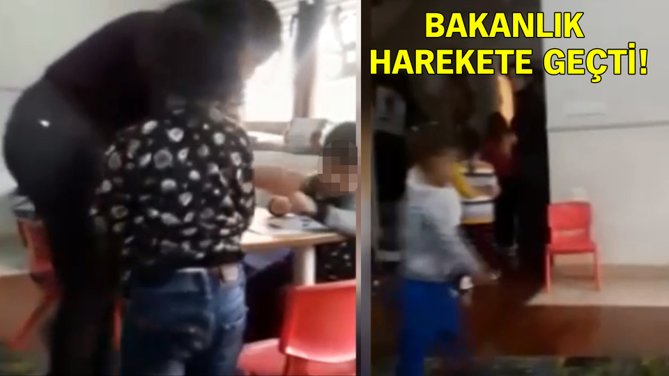 Anaokulunda skandal görüntüler!