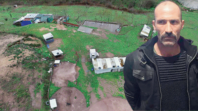 Kızını da zincirletmiş