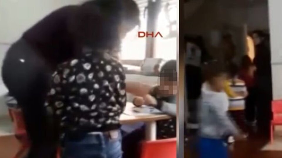 Anaokulunda korkunç görüntüler! "Olayı ortaya çıkarmak için işe girdim"