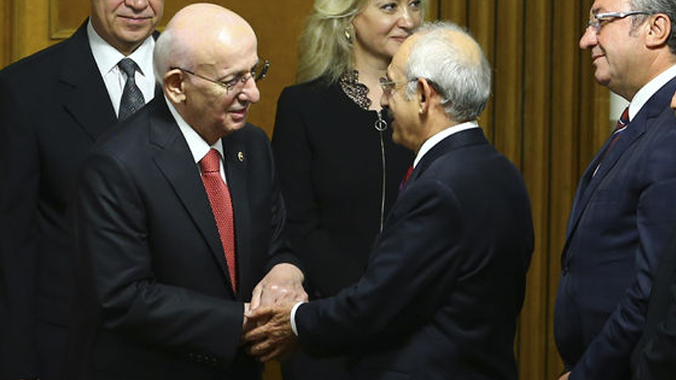 TBMM Başkanı Kahraman'dan Kılıçdaroğlu'na geçmiş olsun ziyareti