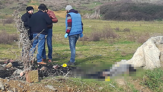 Boş arazide cansız bedeni bulundu