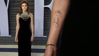 Oscar Ödül Töreni'nde dikkat çeken dövme!