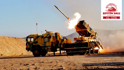 Afrin'den sıcak görüntüler! Savaş uçakları terör hedeflerini vuruyor