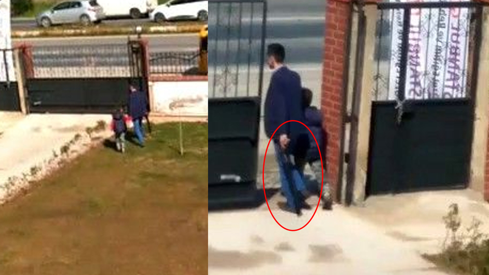 Velayet dehşeti! O anlar kamerada