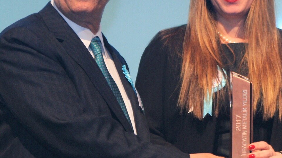 Sarten'e ihracatta birincilik ödülü