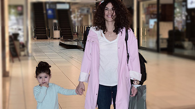 Kızıyla vakit geçirdi