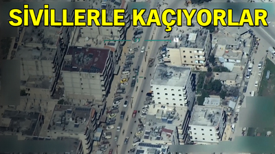 Sivillerle kaçıyorlar