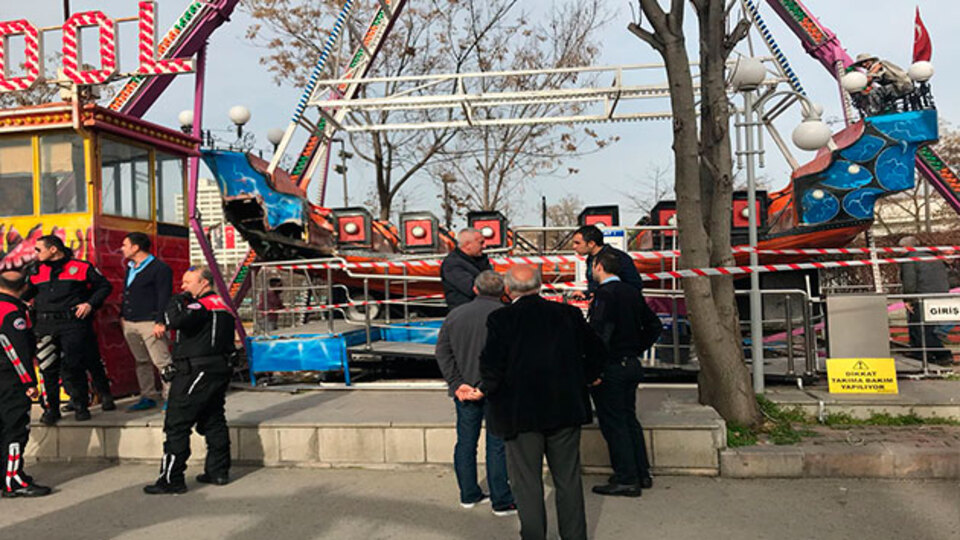 Lunaparkta korku dolu anlar!