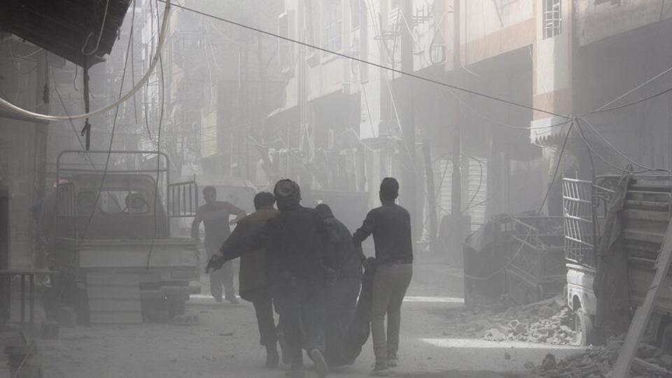 Doğu Guta'da bombardımanlarda 59 sivil hayatını kaybetti