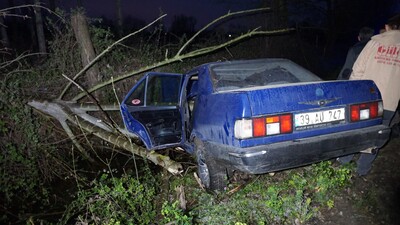 Ehliyetsiz gencin babasının arabası ile macerası kısa sürdü