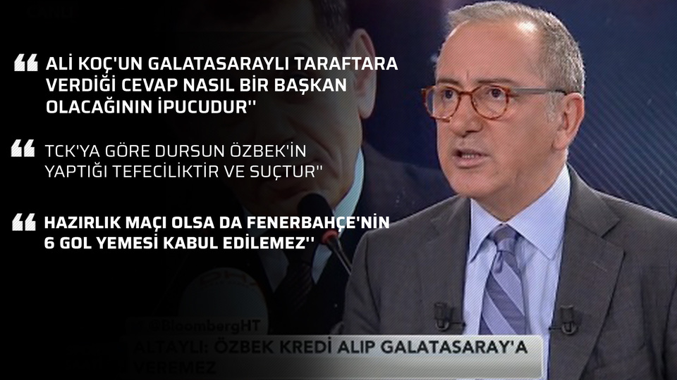 ''TCK'ya göre Dursun Özbek'in yaptığı suçtur ve tefeciliktir''