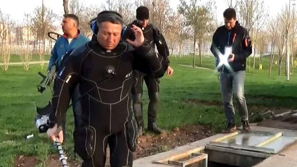 Dalgıç polisler, Nevruz alanının altında patlayıcı araması yapmış