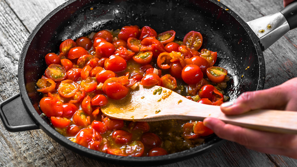 Pişmiş domates ve kabak çekirdeğindeki mucize!