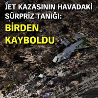 Jet kazasının havadaki sürpriz tanığı: Birden kayboldu