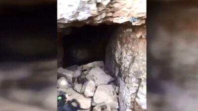 Teröristlerin kullandığı 125 metre uzunluğunda mağara bulundu