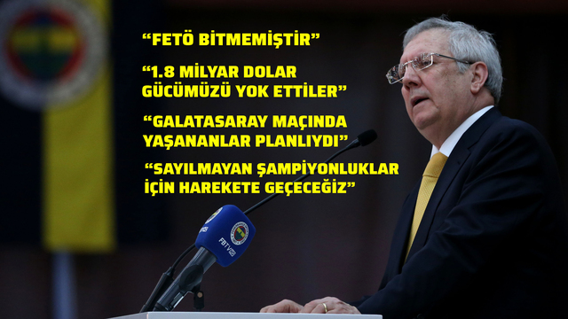 Aziz Yıldırım'dan çarpıcı açıklamalar