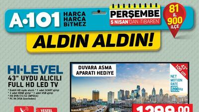A101 5 Nisan aktüel ürünler kataloğu