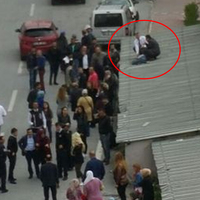 Kayseri'de korkunç kaza! Çatıya uçtu, o anlar kamerada