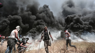 Gazze sınırındaki olaylar şiddetlendi, İsrail askerleri gerçek mermi kullandı