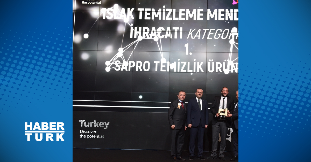 Islak mendilde ihracat şampiyonu Sapro oldu - İş-Yaşam Haberleri