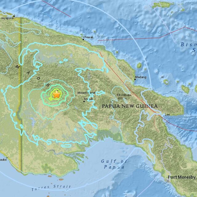 Papua Yeni Gine'de 6.3 büyüklüğünde deprem
