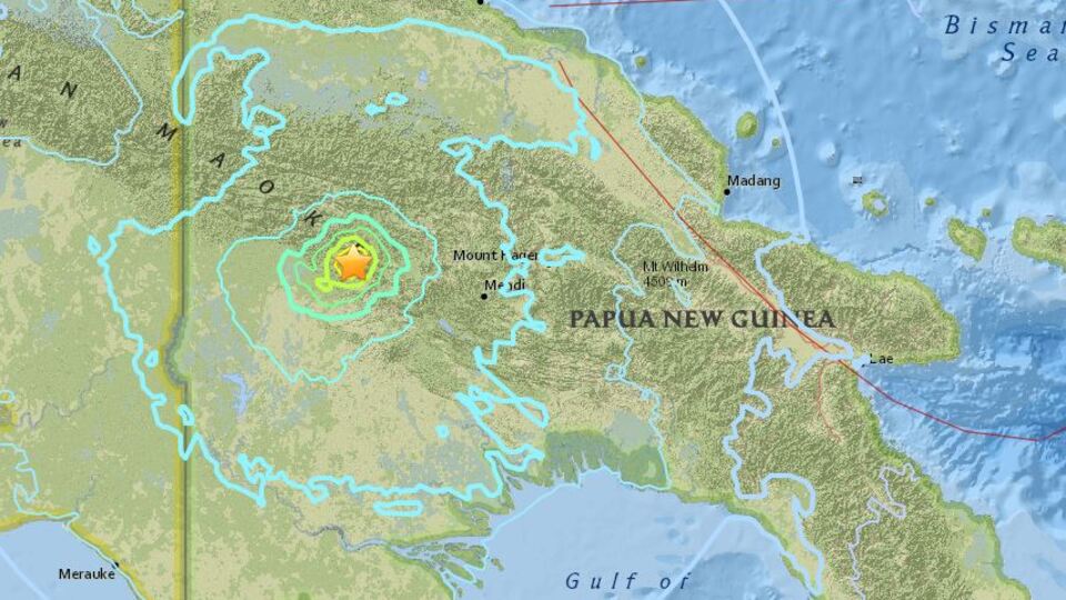Papua Yeni Gine'de 6.3 büyüklüğünde deprem