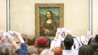 Mona Lisa Louvre'u terk ediyor