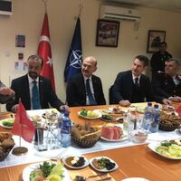 Bakanlar Soylu ve Canikli, Kabil'deki askerlerle buluştu