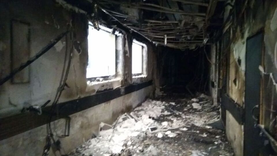 Korkunç yangının ardından işte hastanenin son hali!