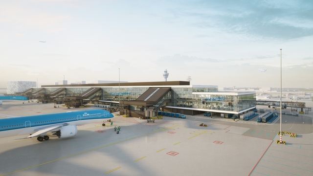 Amsterdam Schiphol Havaalanı, Türk müteahhitlere emanet